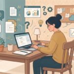 Student using free AI tools for studying on a laptop